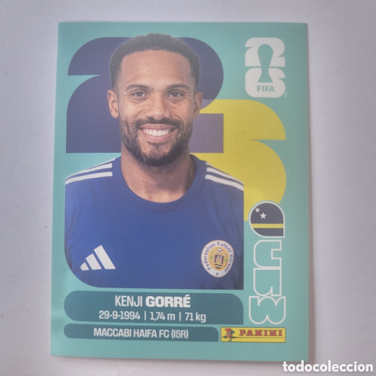 Cromos de f&uacute;tbol: CUW 15 Kenji Gorre / FIFA World Cup 2026
