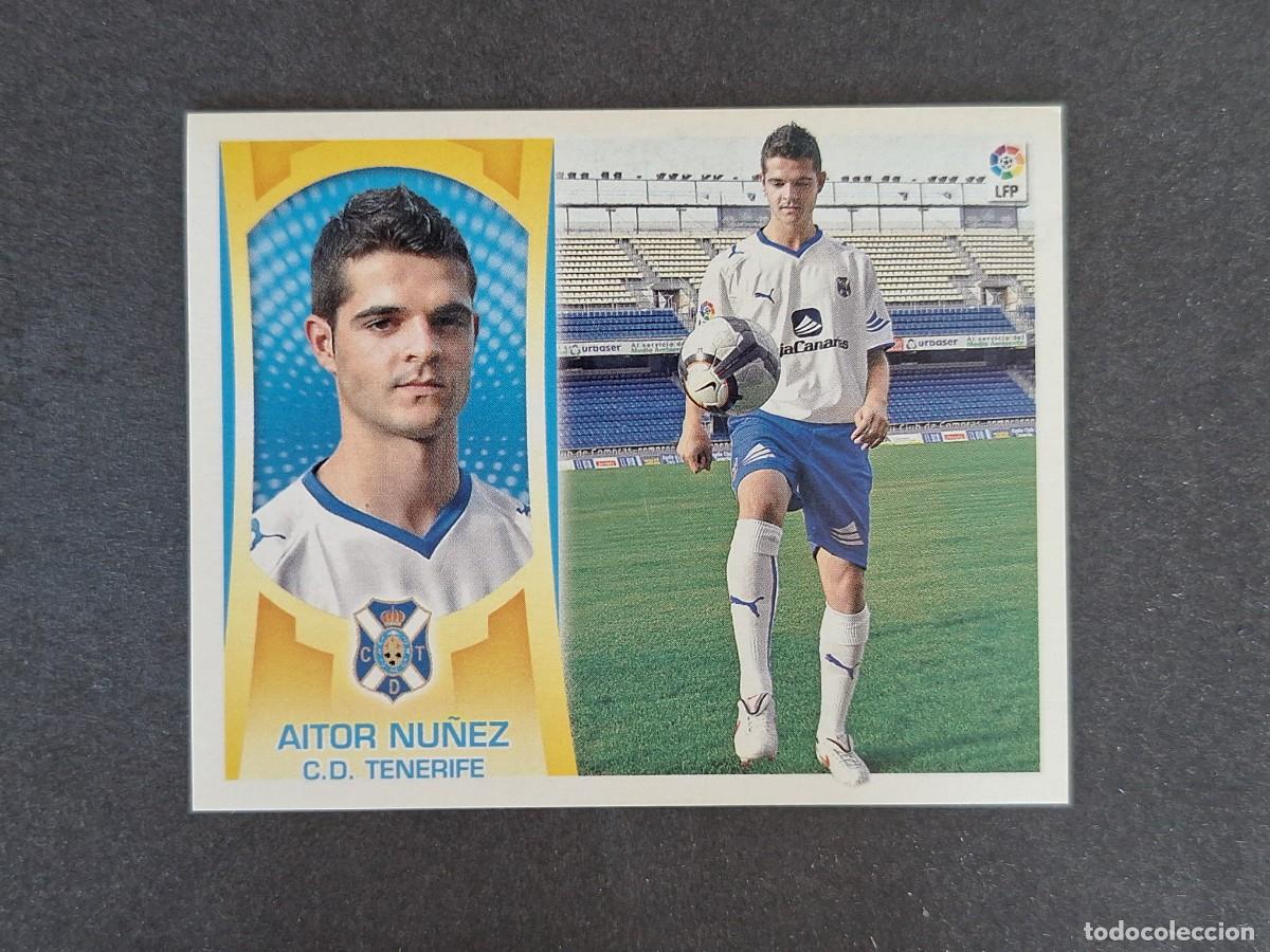Fu&szlig;ball-Sticker: L4 AITOR NU&Ntilde;EZ C. D. TENERIFE COLOCA LIGA ESTE 2009 2010 09 10 NUNCA PEGADO SIN PEGAR