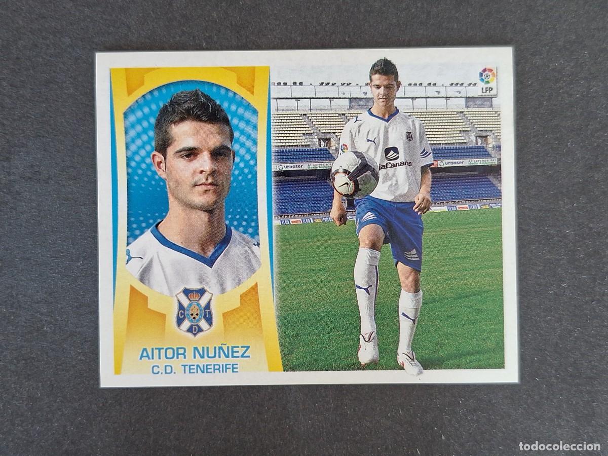 Fu&szlig;ball-Sticker: L4 AITOR NU&Ntilde;EZ C. D. TENERIFE COLOCA LIGA ESTE 2009 2010 09 10 NUNCA PEGADO SIN PEGAR