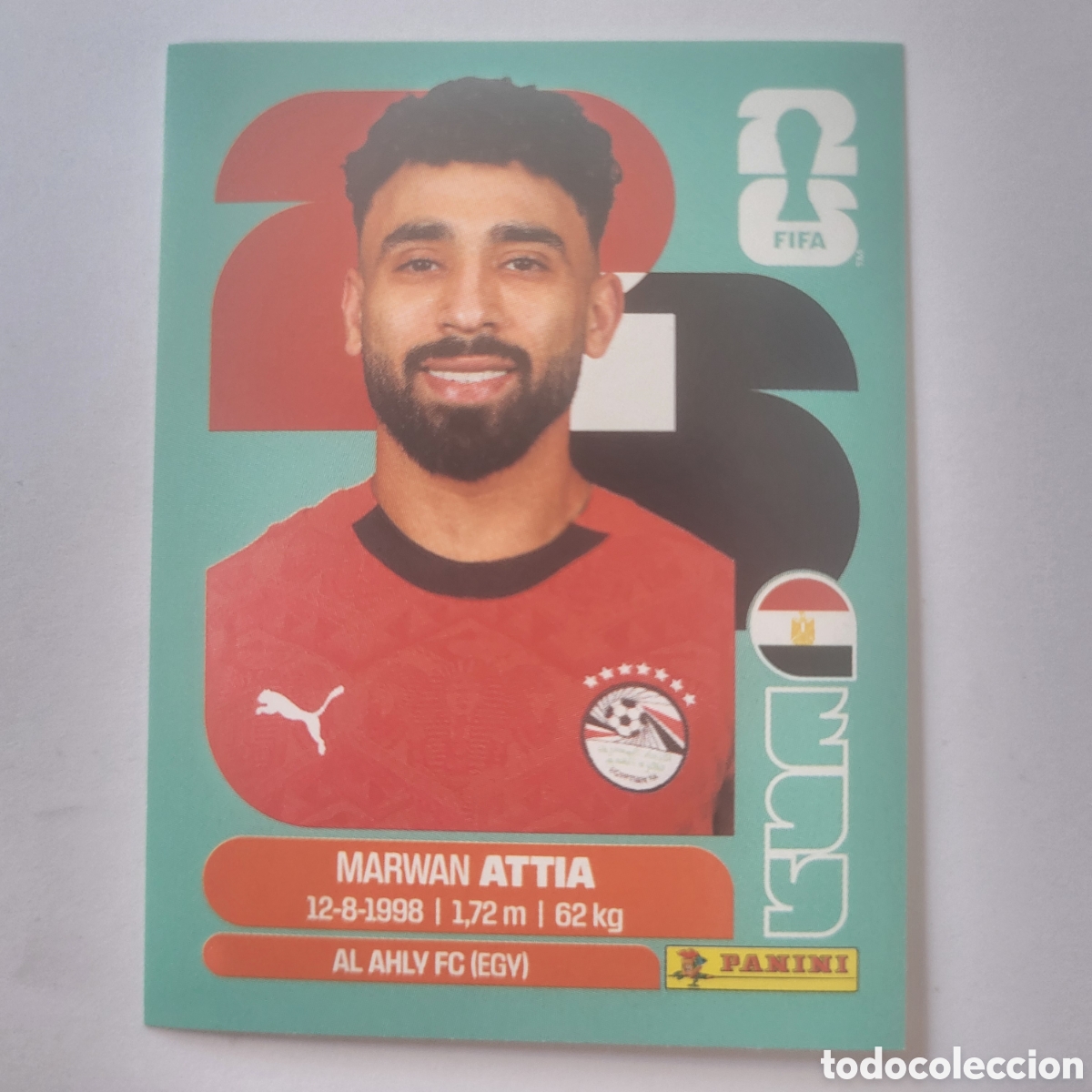 Cromos de f&uacute;tbol: EGY 10 Marwan Attia / FIFA World Cup 2026