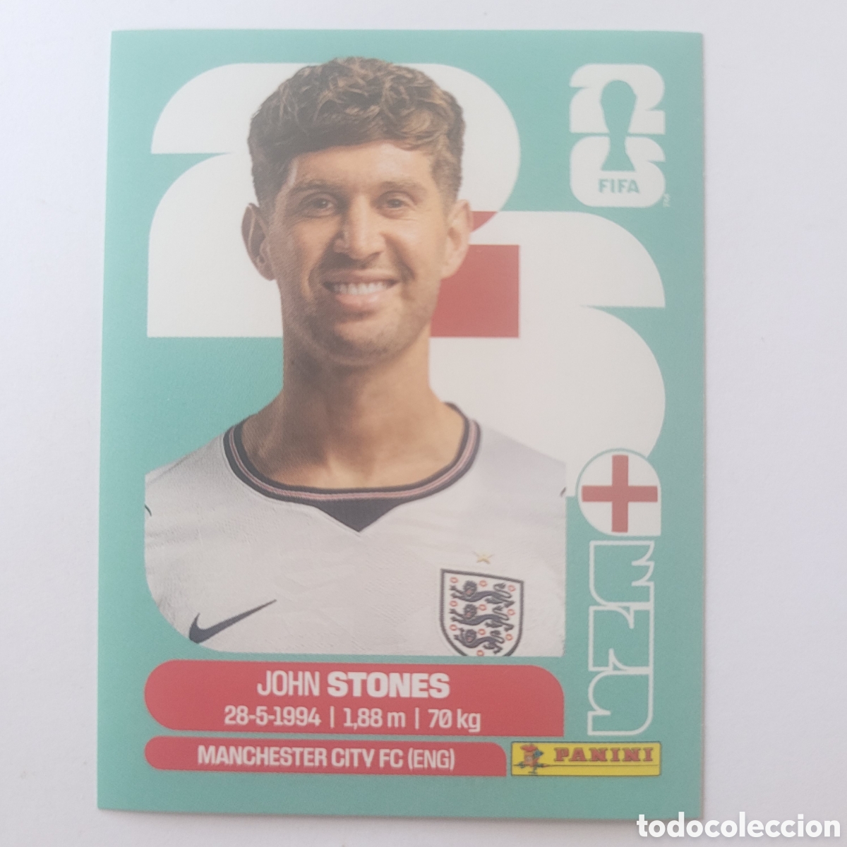 Cromos de f&uacute;tbol: ENG 3 John Stones / FIFA World Cup 2026