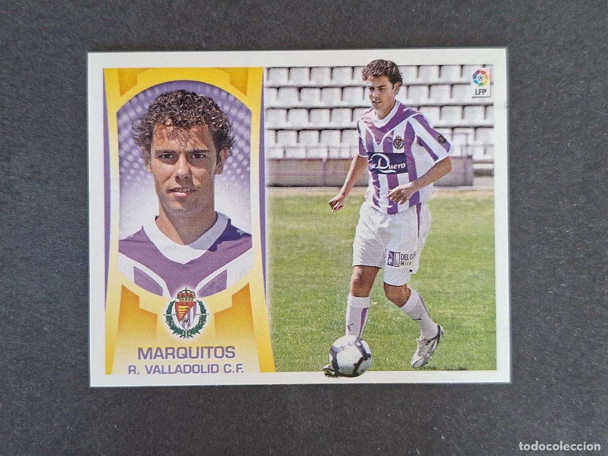 Cromos de f&uacute;tbol: L4 MARQUITOS REAL VALLADOLID COLOCA LIGA ESTE 2009 2010 09 10 NUNCA PEGADO SIN PEGAR