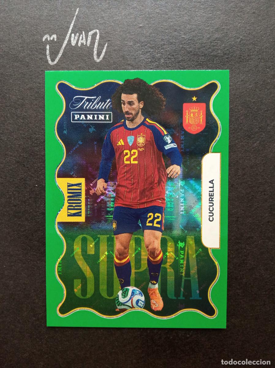 Cromos de f&uacute;tbol: KV 75 GREEN CUCURELLA ESPA&Ntilde;A REAL MADRID ⚽PANINI&reg; TRIBUTO SELECCION ESPA&Ntilde;OLA 2025 2026 MUNDIAL 25 26