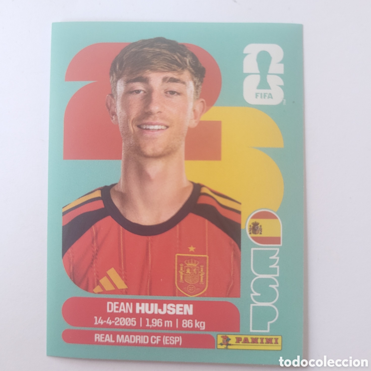 Cromos de f&uacute;tbol: ESP 5 Dean Huijsen / FIFA World Cup 2026
