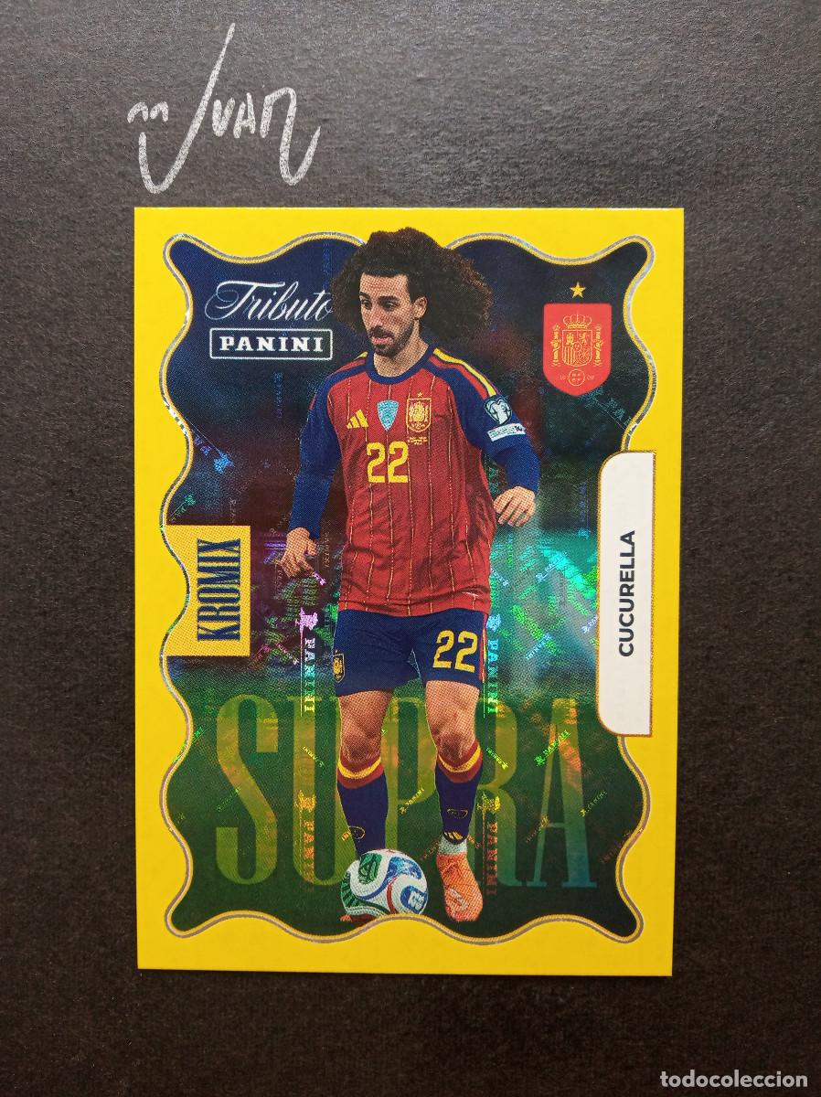 Cromos de Futebol: KO 75 GOLD CUCURELLA ESPA&Ntilde;A REAL MADRID ⚽PANINI &reg; TRIBUTO SELECCION ESPA&Ntilde;OLA 2025 2026 MUNDIAL 25 26