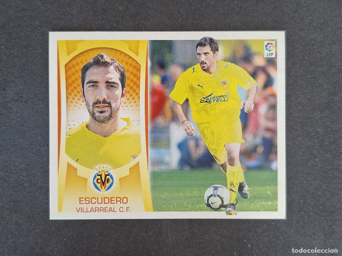 Fu&szlig;ball-Sticker: L4 ESCUDERO VILLARREAL C. F. COLOCA LIGA ESTE 2009 2010 09 10 NUNCA PEGADO SIN PEGAR