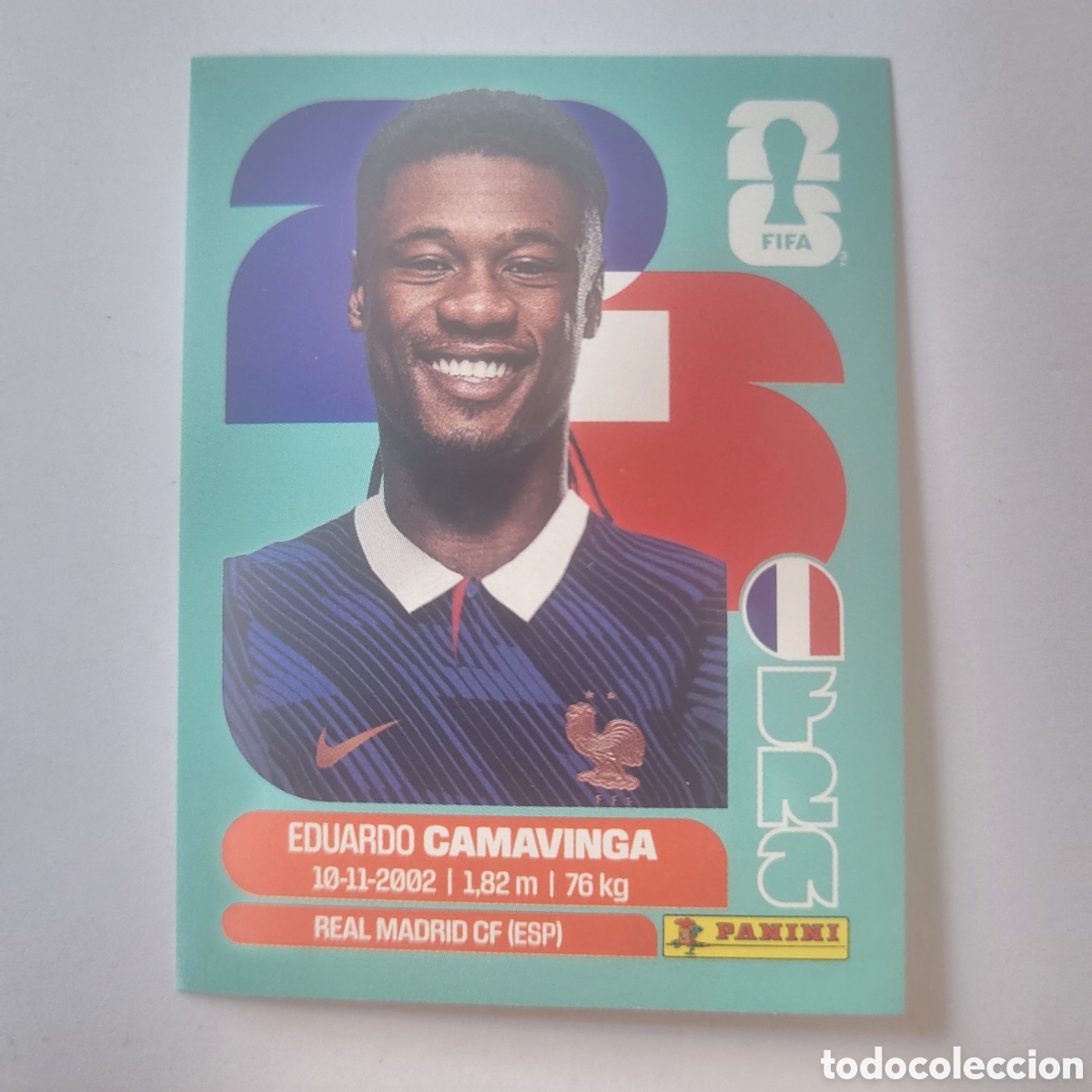 Fu&szlig;ball-Sticker: FRA 10 Eduardo Camavinga / FIFA World Cup 2026