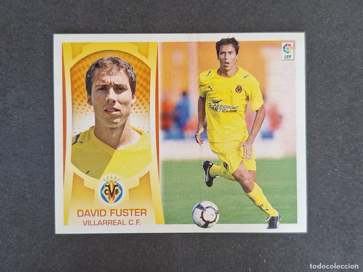 Fu&szlig;ball-Sticker: L4 DAVID FUSTER VILLARREAL C. F. COLOCA LIGA ESTE 2009 2010 09 10 NUNCA PEGADO SIN PEGAR