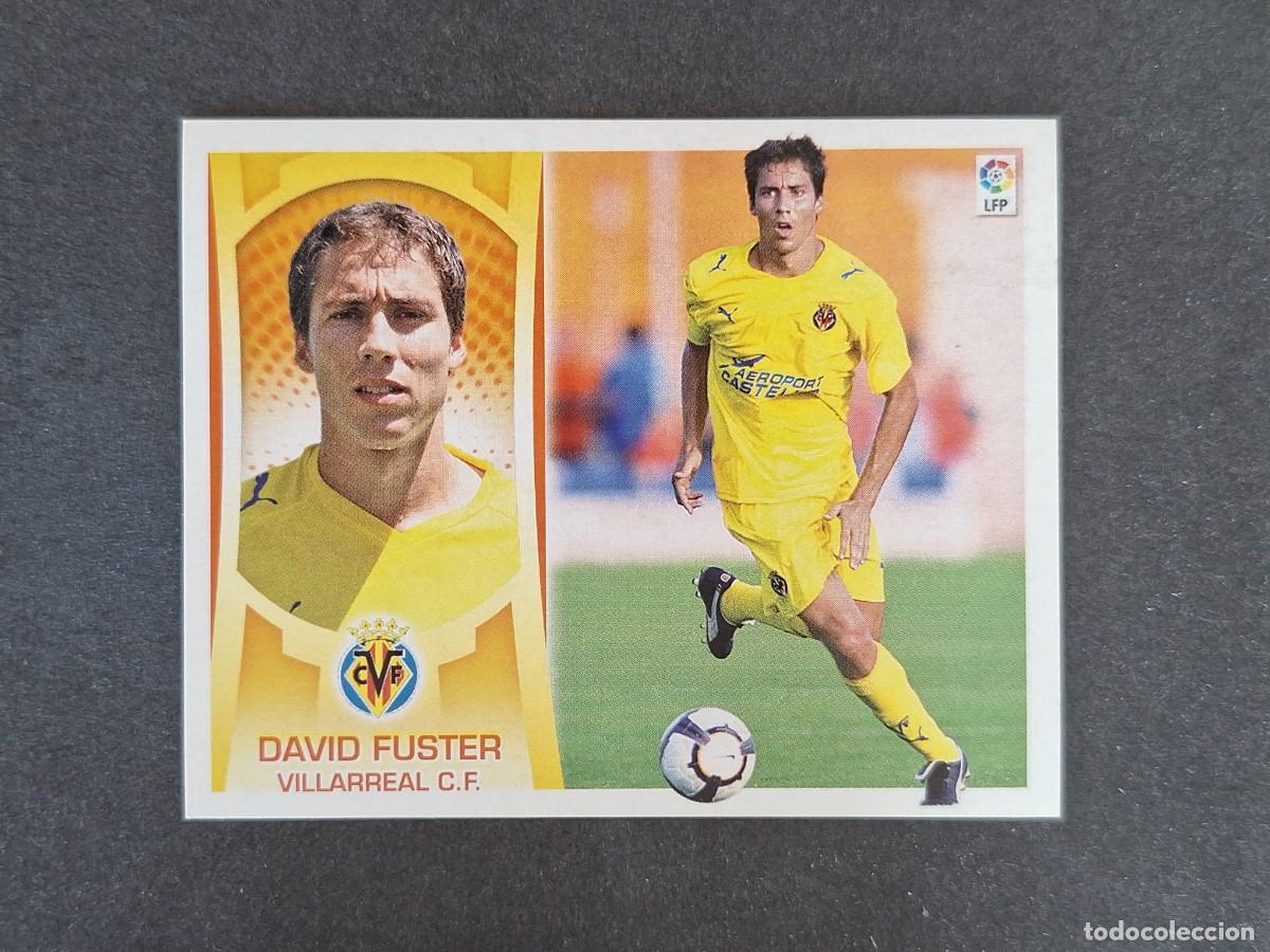 Fu&szlig;ball-Sticker: L4 DAVID FUSTER VILLARREAL C. F. COLOCA LIGA ESTE 2009 2010 09 10 NUNCA PEGADO SIN PEGAR