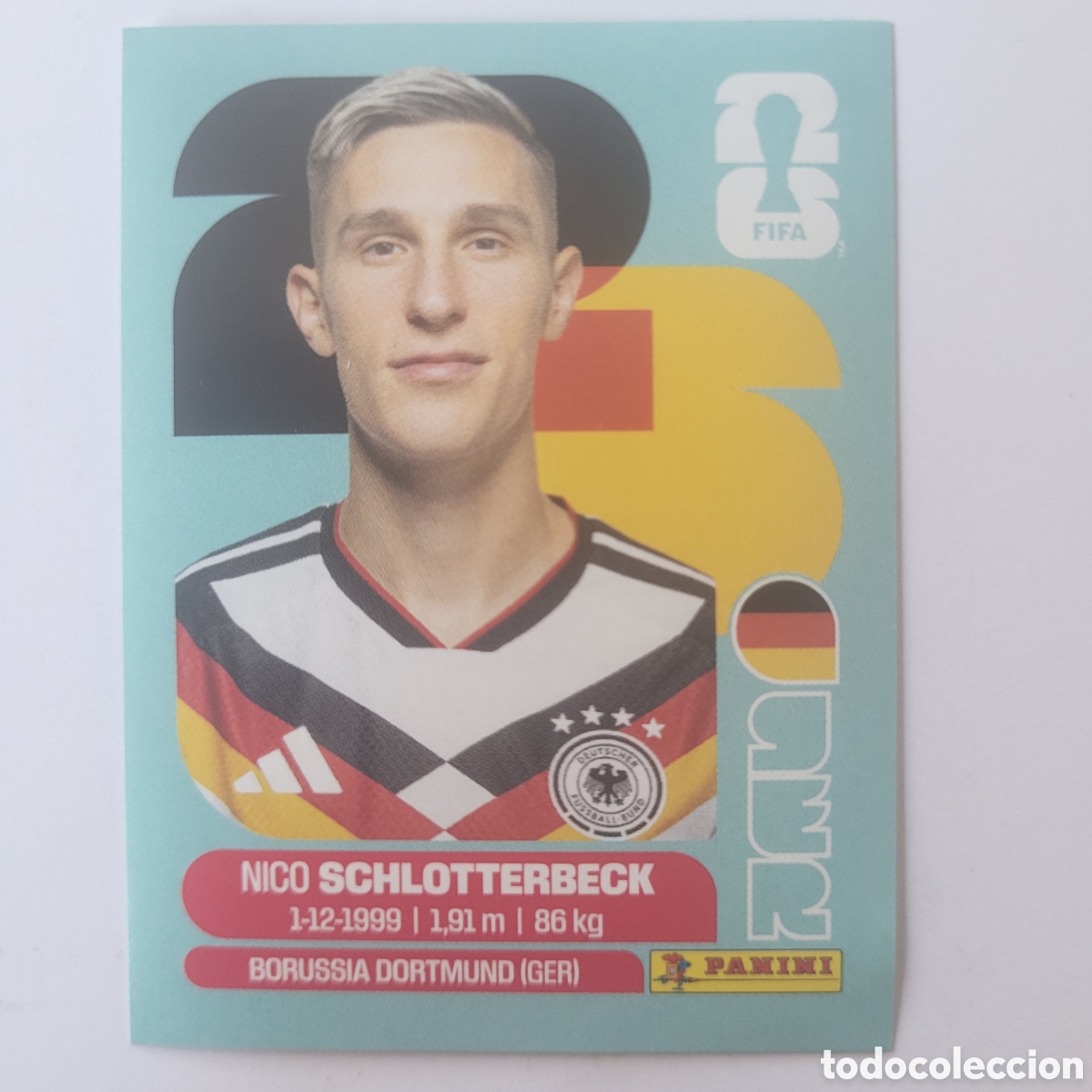Fu&szlig;ball-Sticker: GER 5 Nico Schlotterbeck [Sticker] / FIFA World Cup 2026