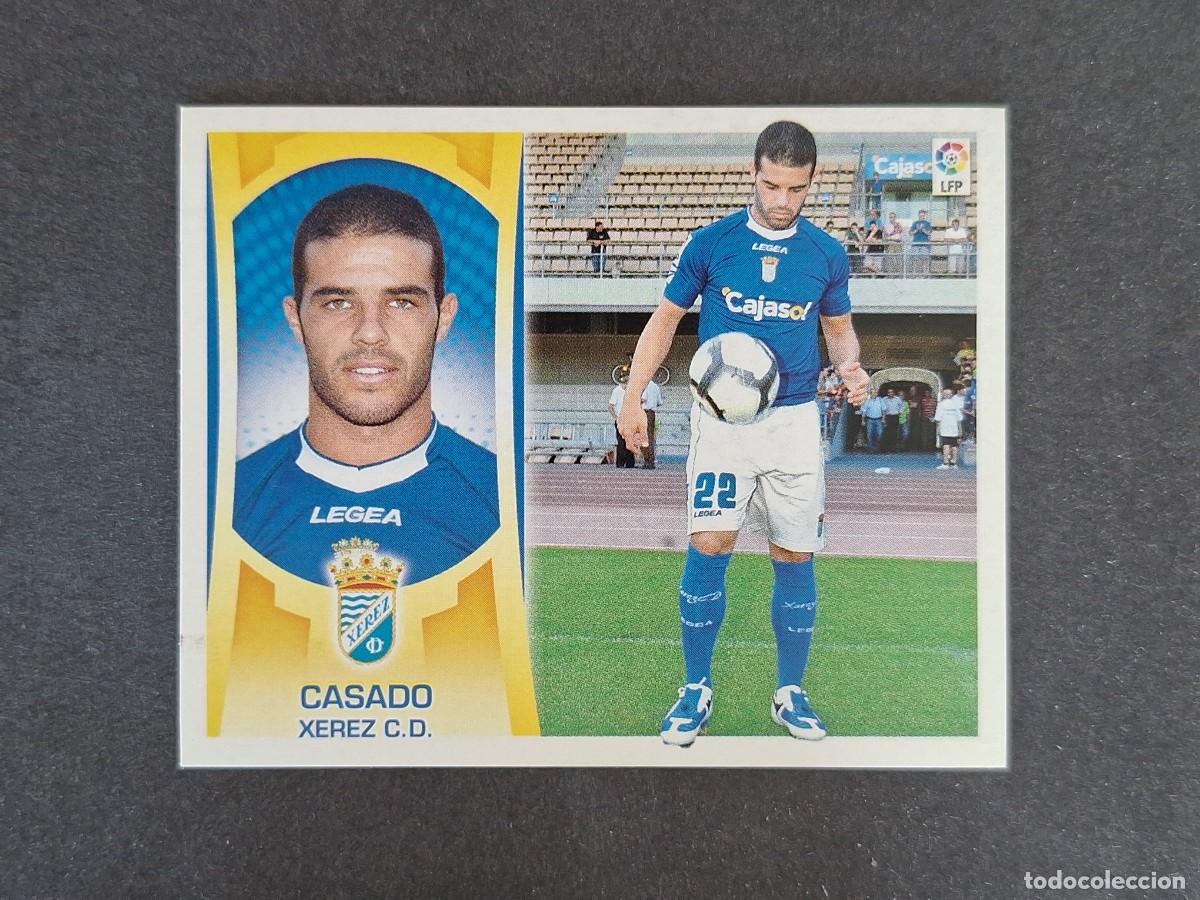 Fu&szlig;ball-Sticker: L4 CASADO JEREZ XEREZ C. D. COLOCA LIGA ESTE 2009 2010 09 10 NUNCA PEGADO SIN PEGAR