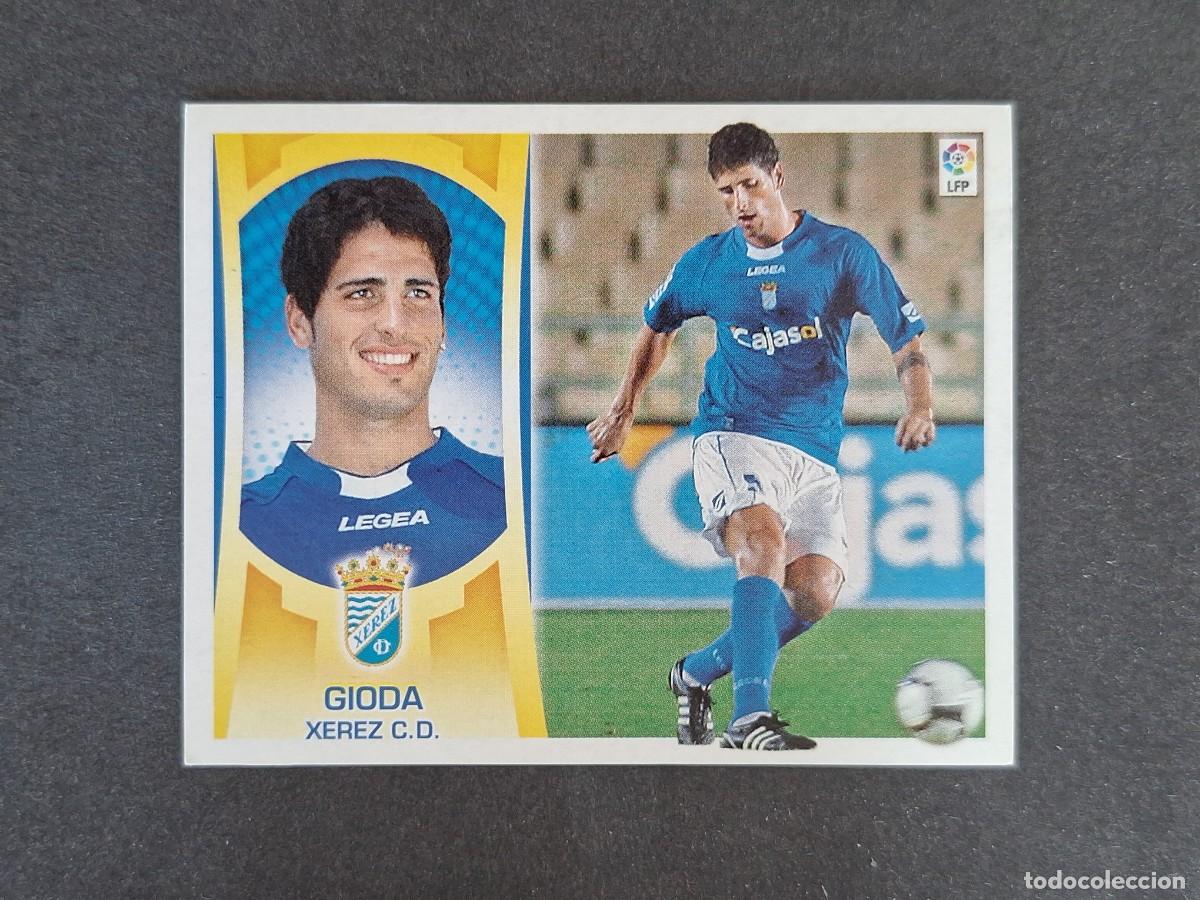 Fu&szlig;ball-Sticker: L4 GIODA JEREZ XEREZ C. D. COLOCA LIGA ESTE 2009 2010 09 10 NUNCA PEGADO SIN PEGAR