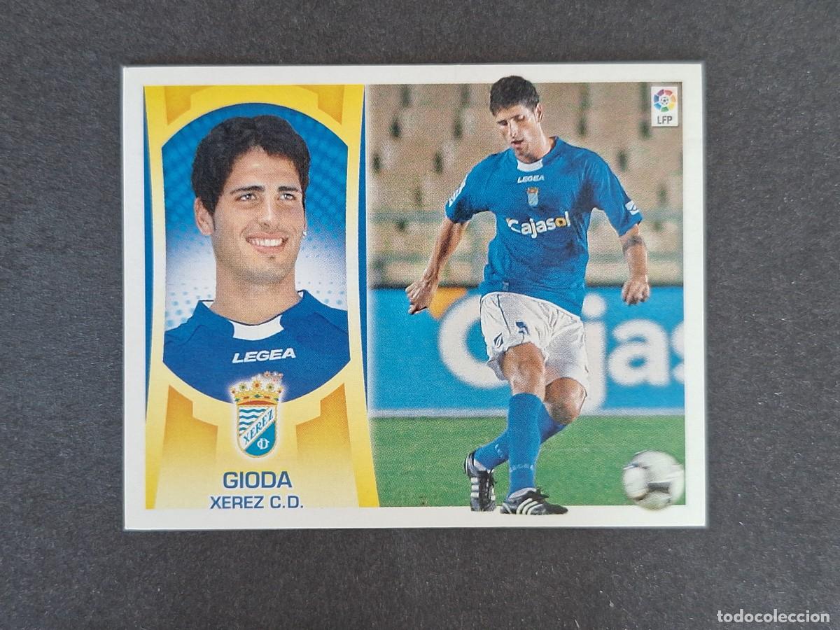 Fu&szlig;ball-Sticker: L4 GIODA JEREZ XEREZ C. D. COLOCA LIGA ESTE 2009 2010 09 10 NUNCA PEGADO SIN PEGAR