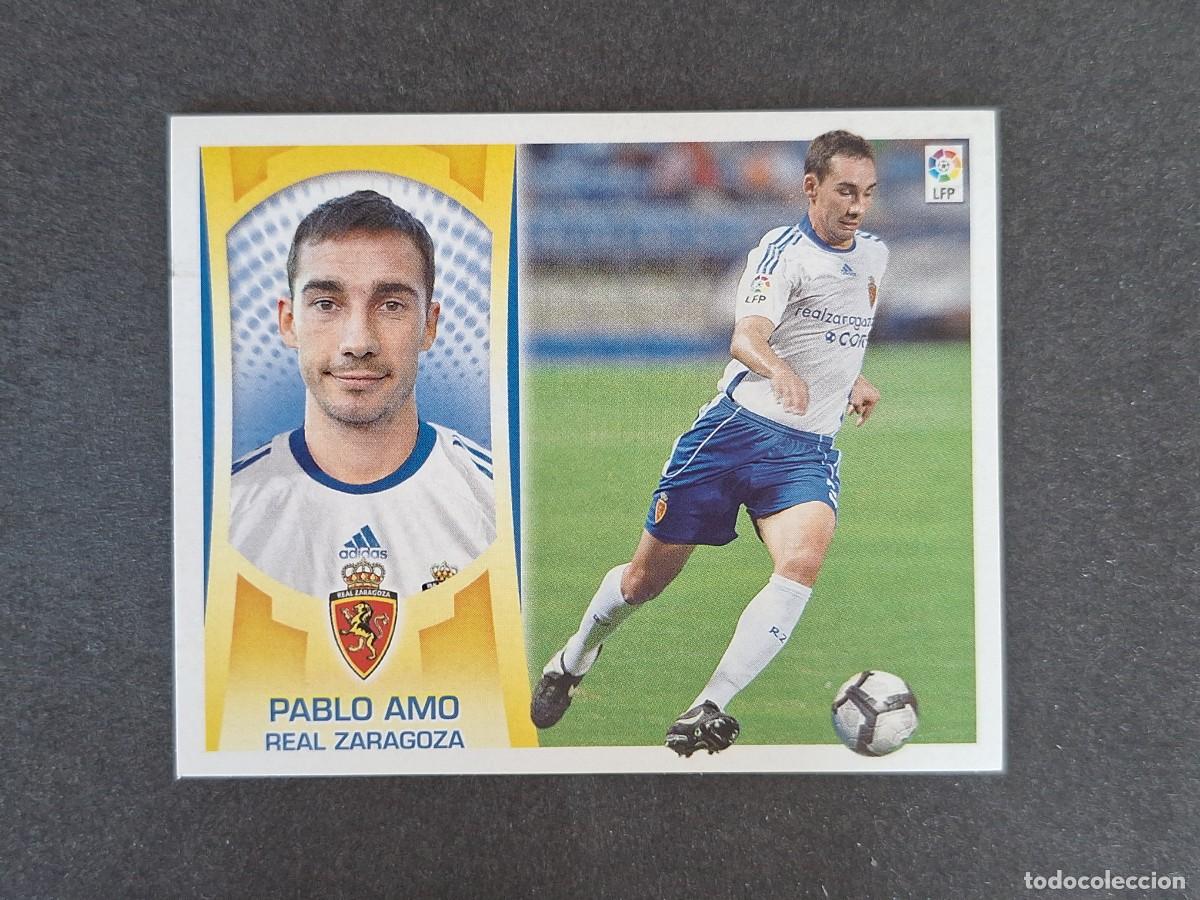 Cromos de f&uacute;tbol: L4 PABLO AMO REAL ZARAGOZA COLOCA LIGA ESTE 2009 2010 09 10 NUNCA PEGADO SIN PEGAR