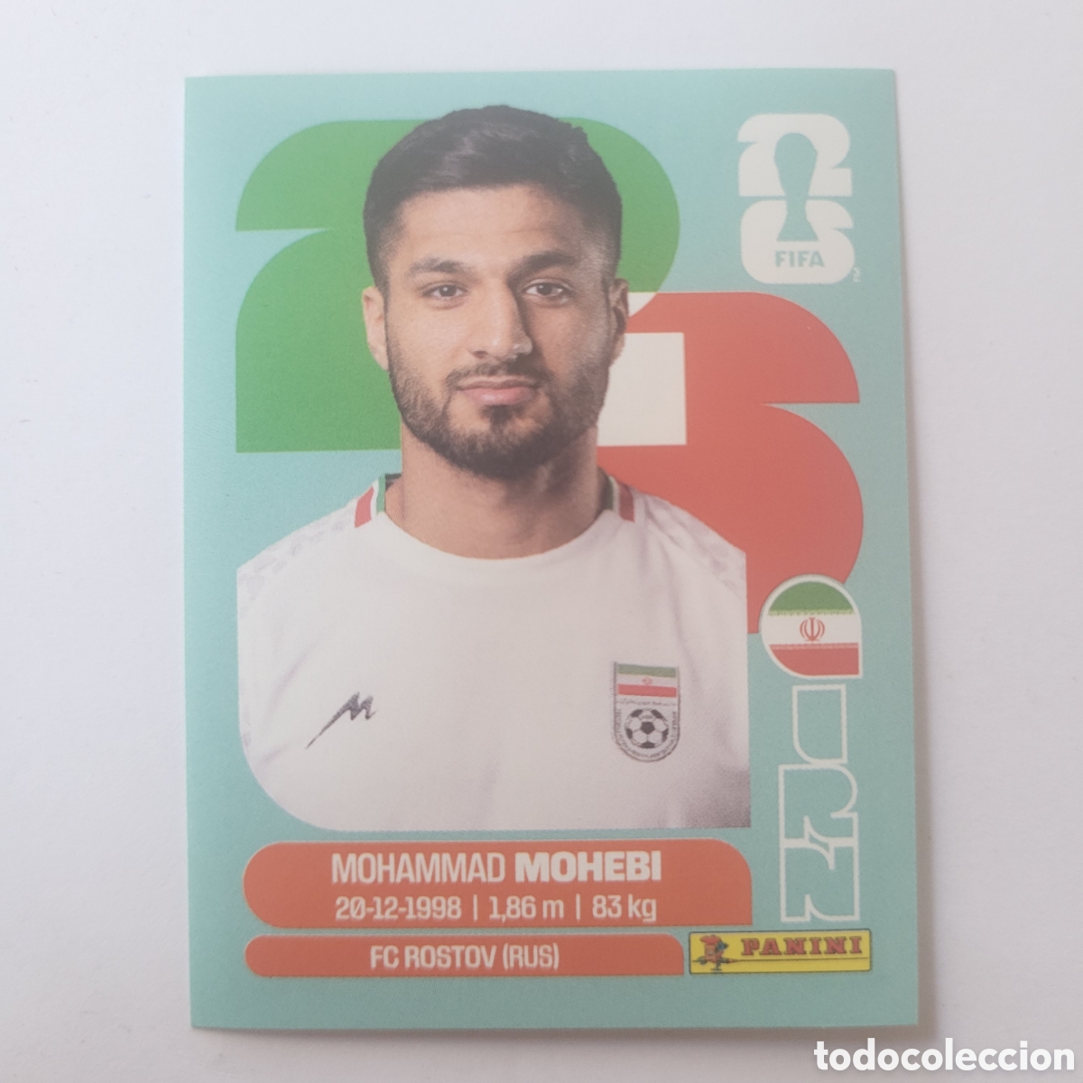 Cromos de f&uacute;tbol: IRN 16 Mohammad Mohebi / FIFA World Cup 2026