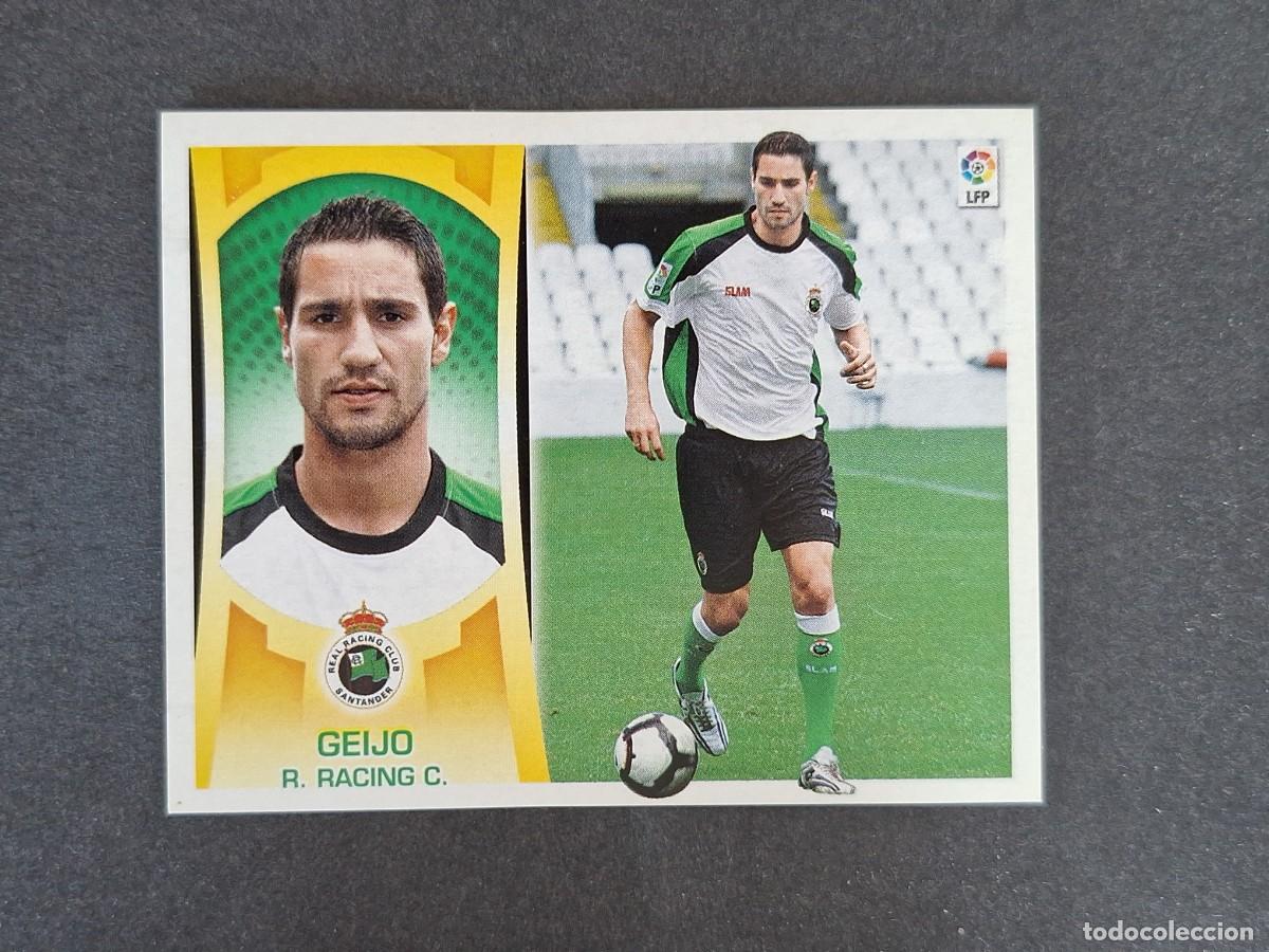 Cromos de f&uacute;tbol: L4 GEIJO RACING DE SANTANDER FICHAJE 20 LIGA ESTE 2009 2010 09 10 NUNCA PEGADO SIN PEGAR