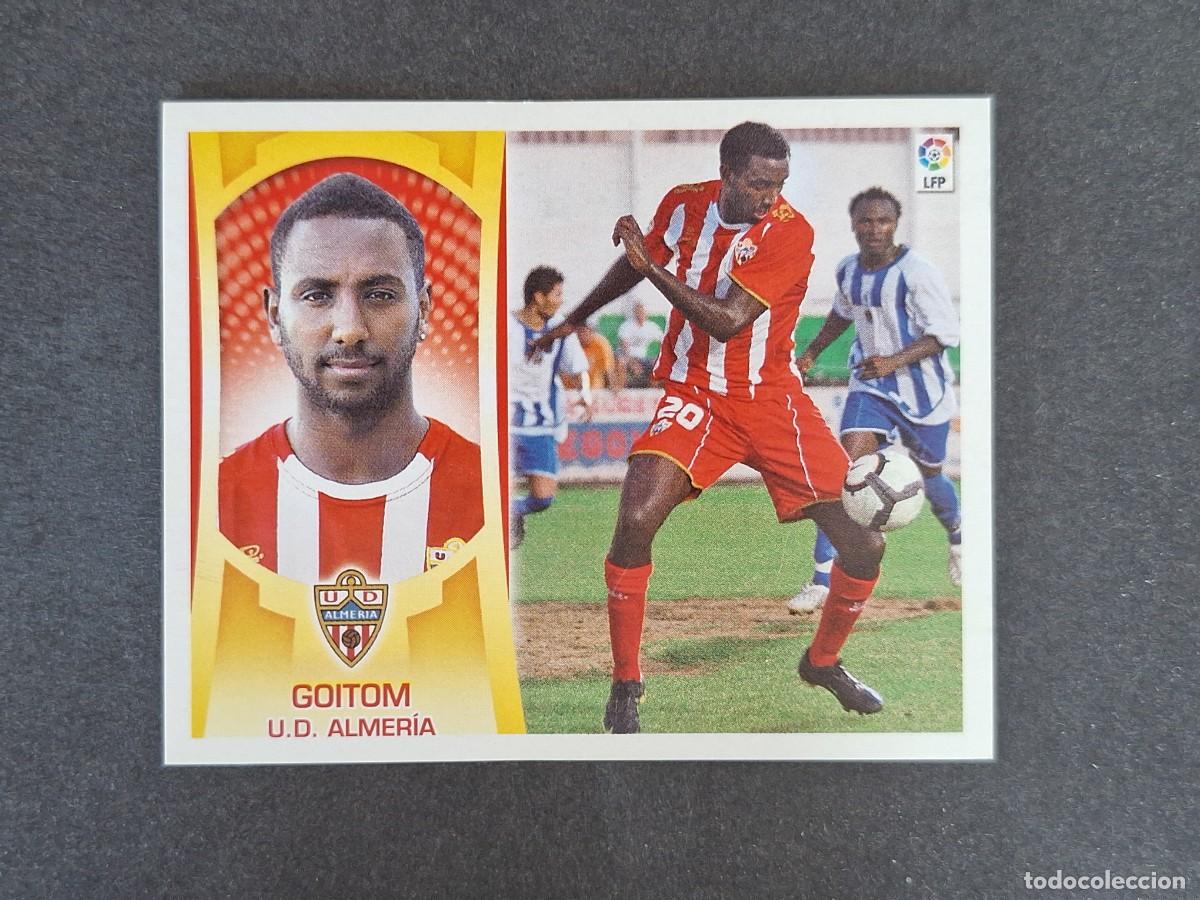 Cromos de f&uacute;tbol: L4 GOITOM U. D. ALMERIA FICHAJE 21 LIGA ESTE 2009 2010 09 10 NUNCA PEGADO SIN PEGAR