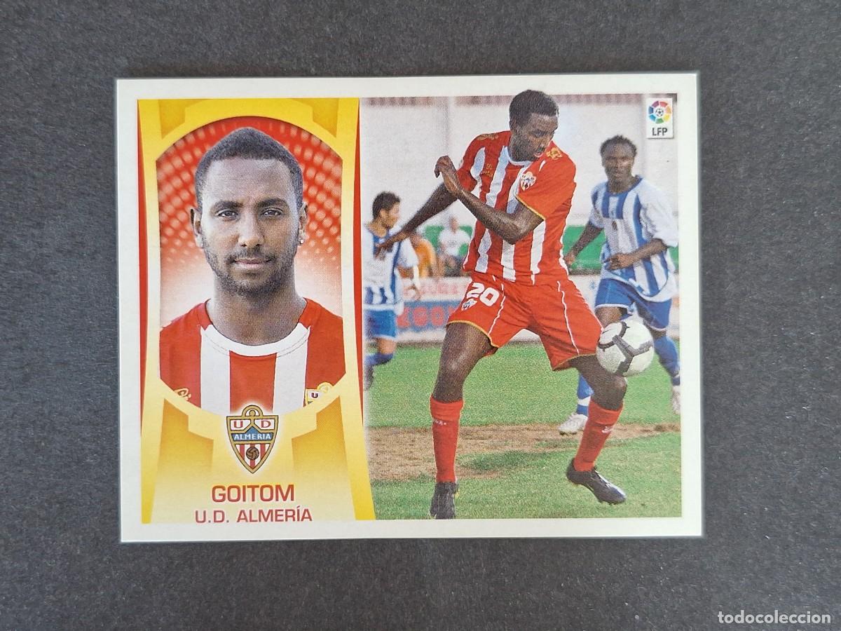Cromos de f&uacute;tbol: L4 GOITOM U. D. ALMERIA FICHAJE 21 LIGA ESTE 2009 2010 09 10 NUNCA PEGADO SIN PEGAR