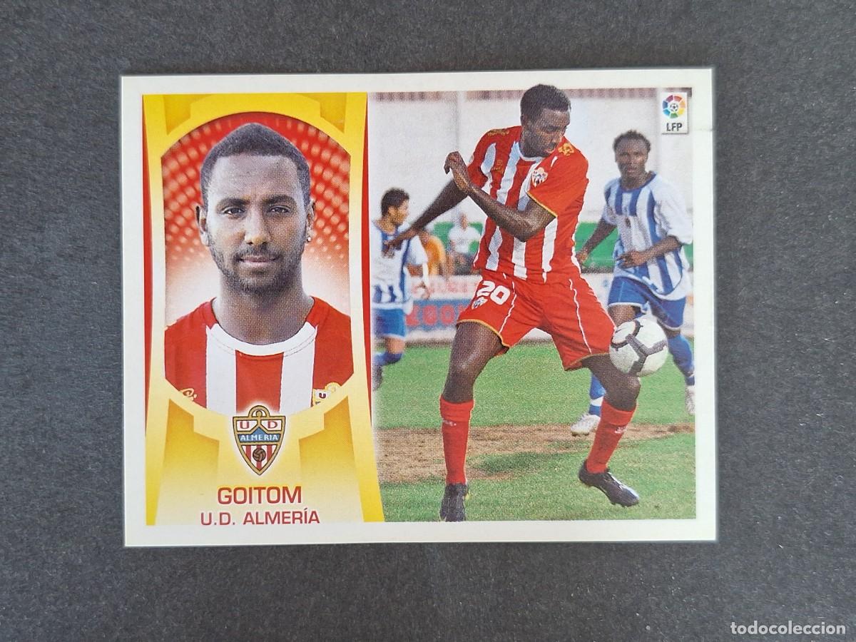 Cromos de f&uacute;tbol: L4 GOITOM U. D. ALMERIA FICHAJE 21 LIGA ESTE 2009 2010 09 10 NUNCA PEGADO SIN PEGAR