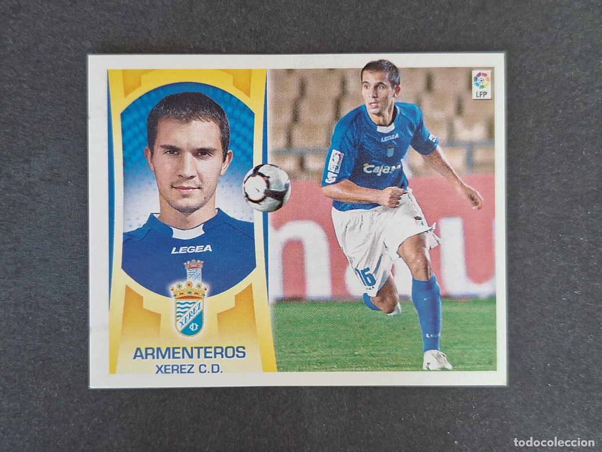 Cromos de f&uacute;tbol: L4 ARMENTEROS JEREZ XEREZ C. D. FICHAJE 24 LIGA ESTE 2009 2010 09 10 NUNCA PEGADO SIN PEGAR