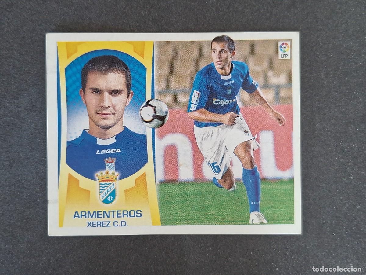 Cromos de f&uacute;tbol: L4 ARMENTEROS JEREZ XEREZ C. D. FICHAJE 24 LIGA ESTE 2009 2010 09 10 NUNCA PEGADO SIN PEGAR