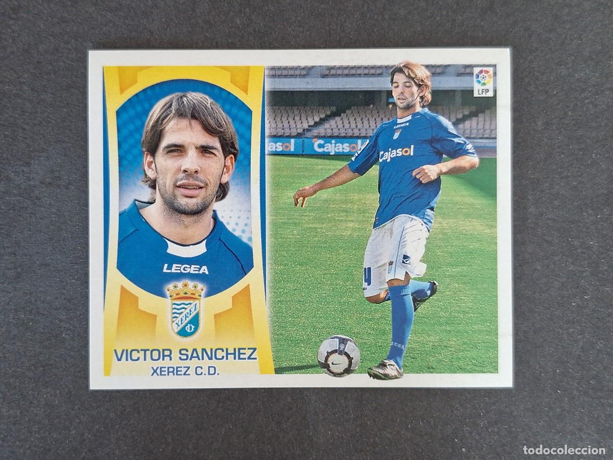 Cromos de f&uacute;tbol: L4 VICTOR SANCHEZ JEREZ XEREZ C. D. FICHAJE 31 LIGA ESTE 2009 2010 09 10 NUNCA PEGADO SIN PEGAR