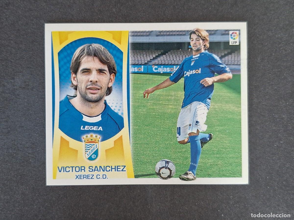 Cromos de f&uacute;tbol: L4 VICTOR SANCHEZ JEREZ XEREZ C. D. FICHAJE 31 LIGA ESTE 2009 2010 09 10 NUNCA PEGADO SIN PEGAR