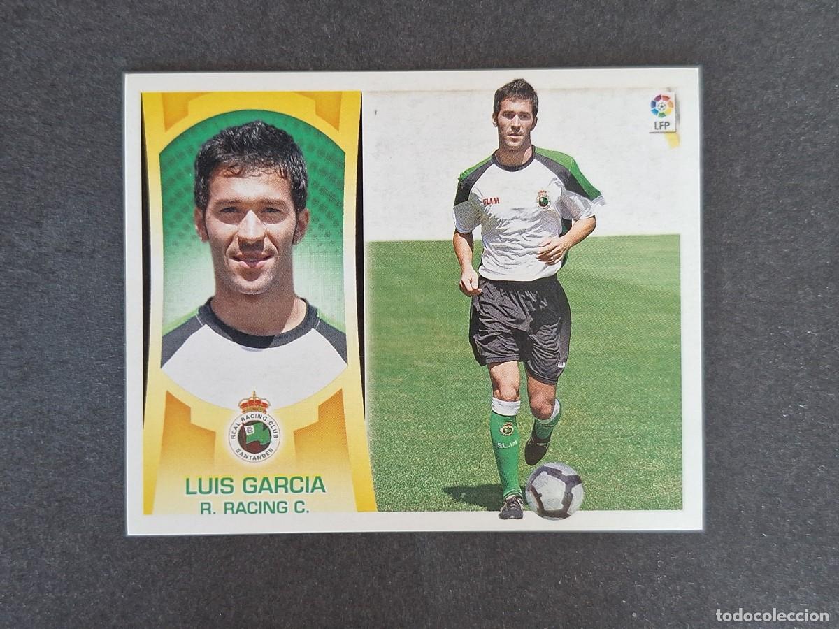 Cromos de f&uacute;tbol: L4 LUIS GARCIA RACING DE SANTANDER FICHAJE 32 LIGA ESTE 2009 2010 09 10 NUNCA PEGADO SIN PEGAR