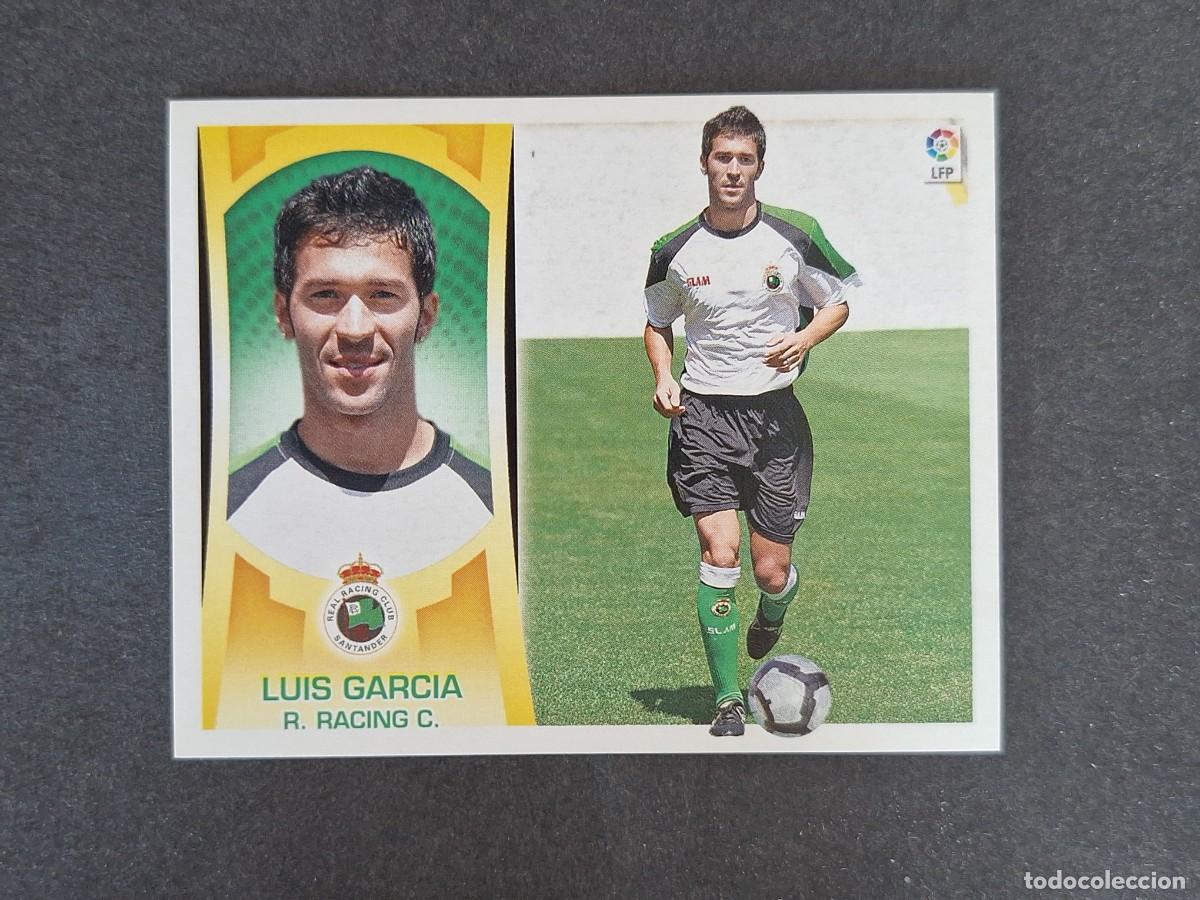 Cromos de f&uacute;tbol: L4 LUIS GARCIA RACING DE SANTANDER FICHAJE 32 LIGA ESTE 2009 2010 09 10 NUNCA PEGADO SIN PEGAR