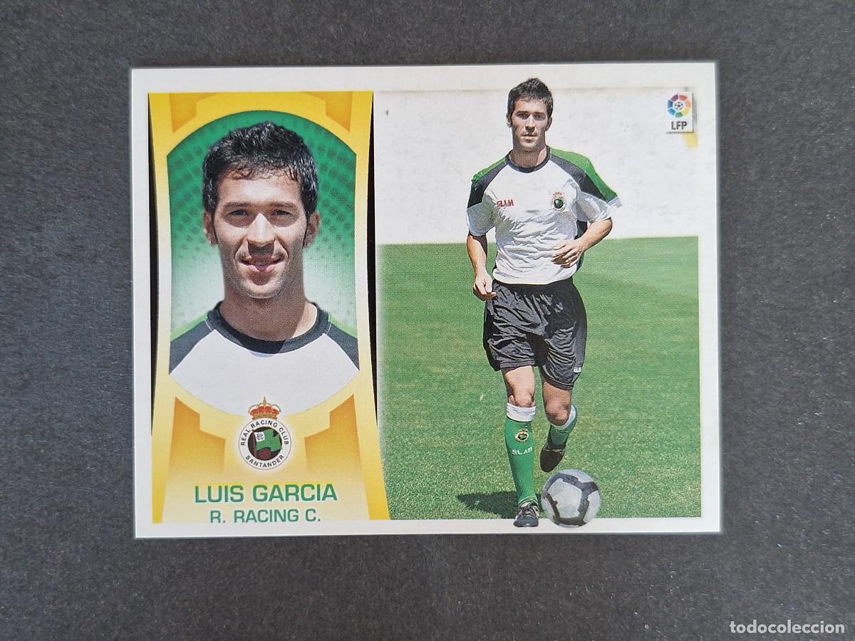 Cromos de f&uacute;tbol: L4 LUIS GARCIA RACING DE SANTANDER FICHAJE 32 LIGA ESTE 2009 2010 09 10 NUNCA PEGADO SIN PEGAR