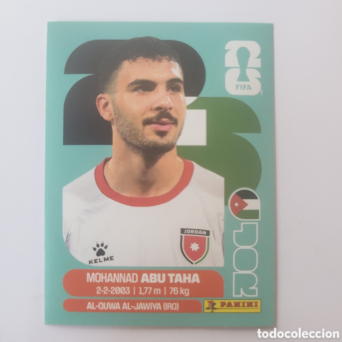 Cromos de f&uacute;tbol: JOR 12 Mohannad Abu Taha / FIFA World Cup 2026