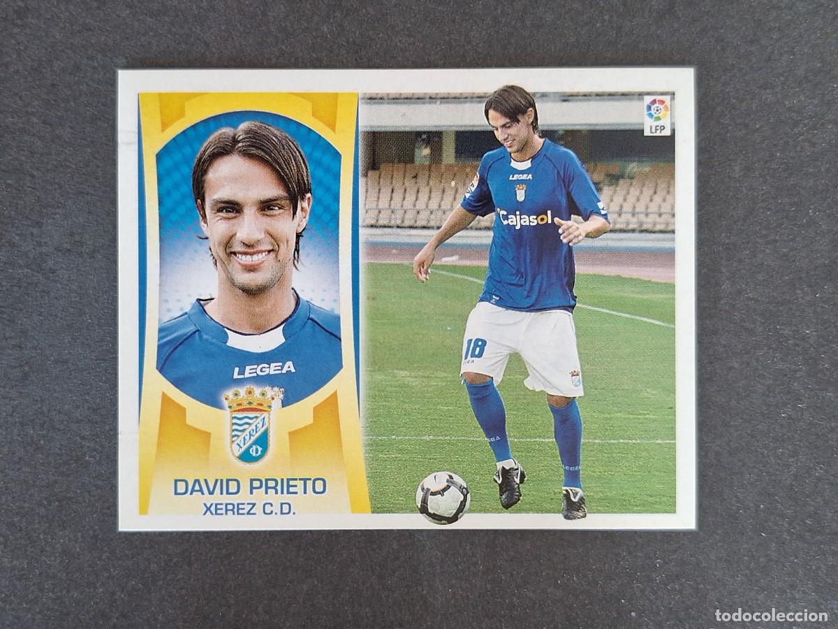 Cromos de f&uacute;tbol: L4 DAVID PRIETO JEREZ XEREZ C. D. FICHAJE 35 LIGA ESTE 2009 2010 09 10 NUNCA PEGADO SIN PEGAR