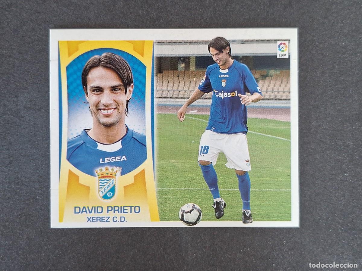 Cromos de f&uacute;tbol: L4 DAVID PRIETO JEREZ XEREZ C. D. FICHAJE 35 LIGA ESTE 2009 2010 09 10 NUNCA PEGADO SIN PEGAR