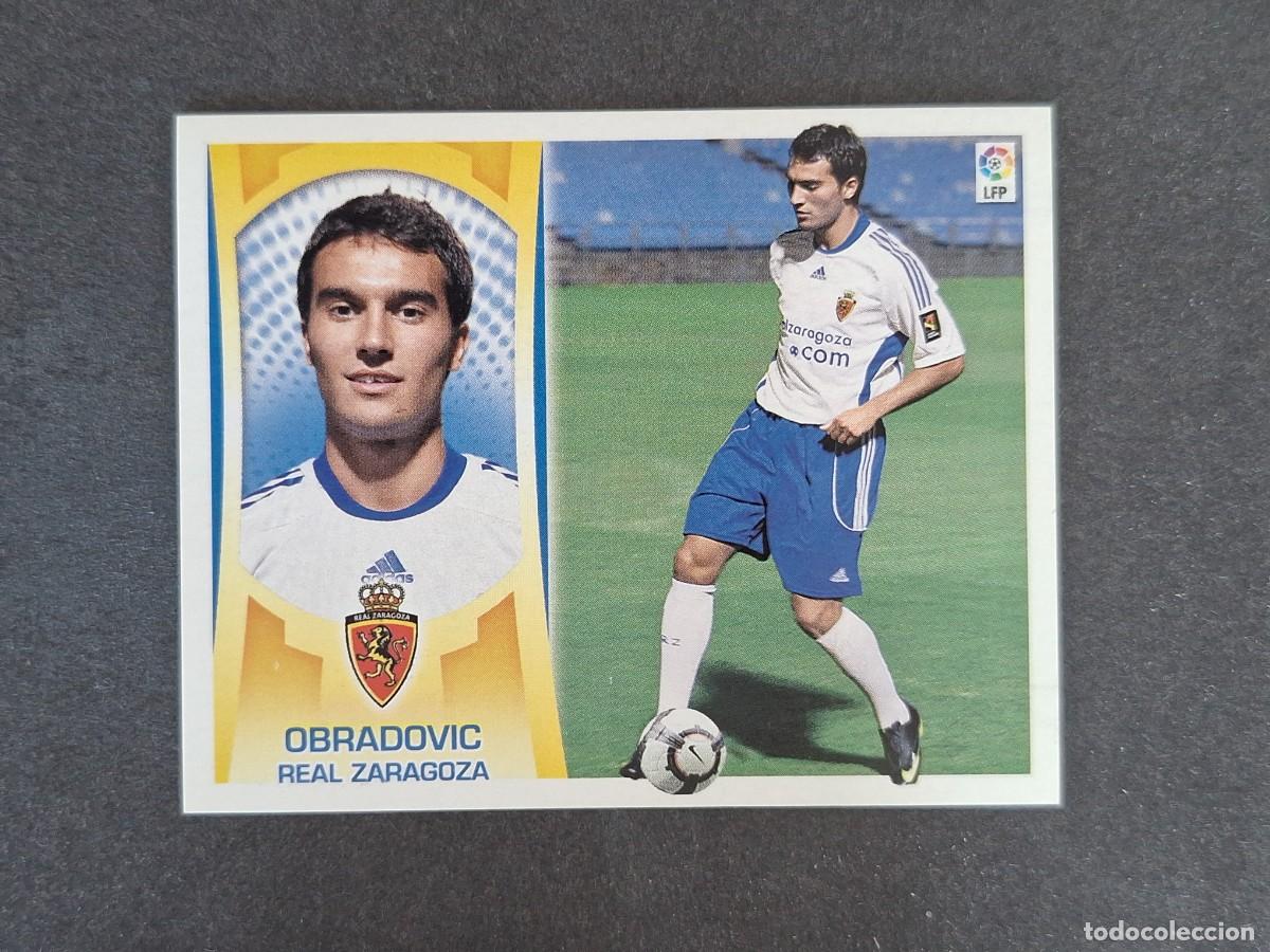 Football Stickers: L4 OBRADOVIC REAL ZARAGOZA FICHAJE 47 LIGA ESTE 2009 2010 09 10 NUNCA PEGADO SIN PEGAR