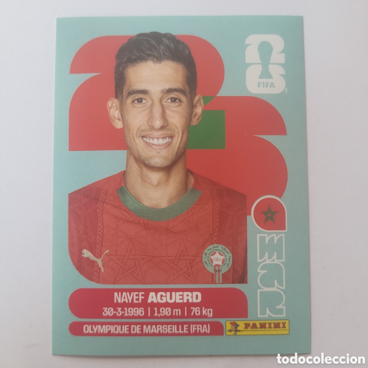 Cromos de f&uacute;tbol: MAR 6 Nayef Aguerd / FIFA World Cup 2026