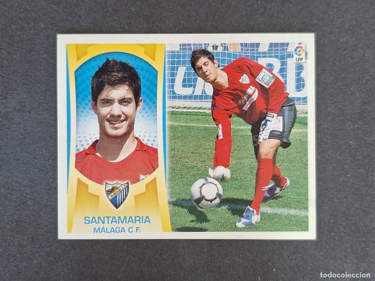 Cromos de f&uacute;tbol: L4 SANTAMARIA MALAGA C. F. FICHAJE 55 LIGA ESTE 2009 2010 09 10 NUNCA PEGADO SIN PEGAR