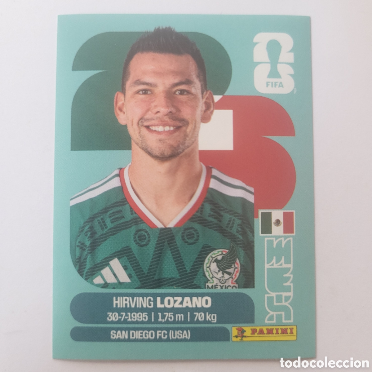 Cromos de f&uacute;tbol: MEX 15 Hirving Lozano / FIFA World Cup 2026