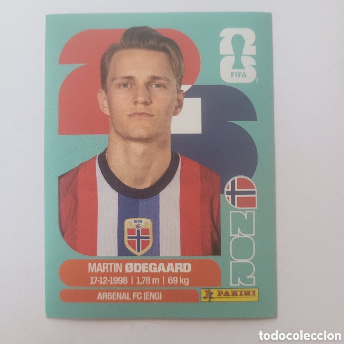 Cromos de f&uacute;tbol: NOR 10 Martin Odegaard/ FIFA World Cup 2026