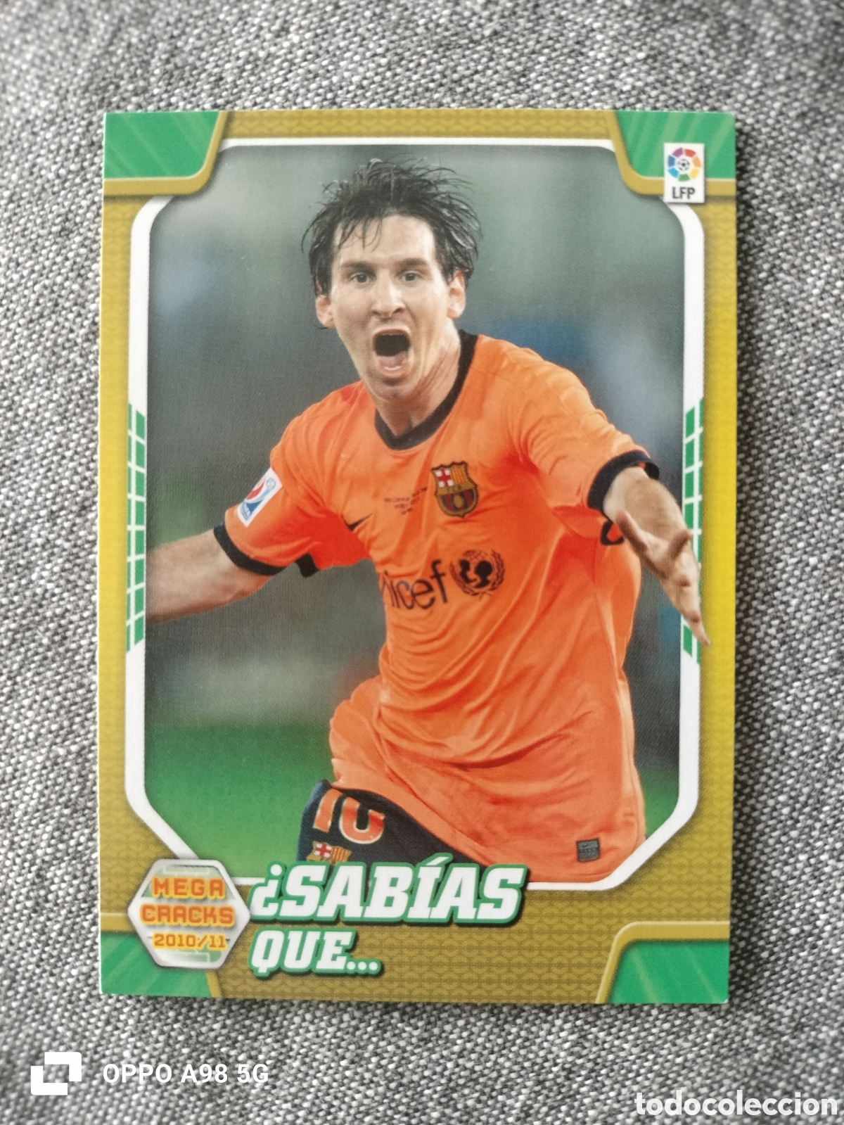 Cromos de Futebol: Cromo card 411 Messi Megacracks Panini liga temporada 2010 2011 10 11