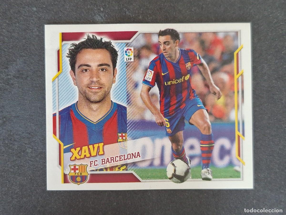 Cromos de f&uacute;tbol: L4 XAVI F. C. BARCELONA LIGA ESTE 2010 2011 10 11 NUNCA PEGADO SIN PEGAR