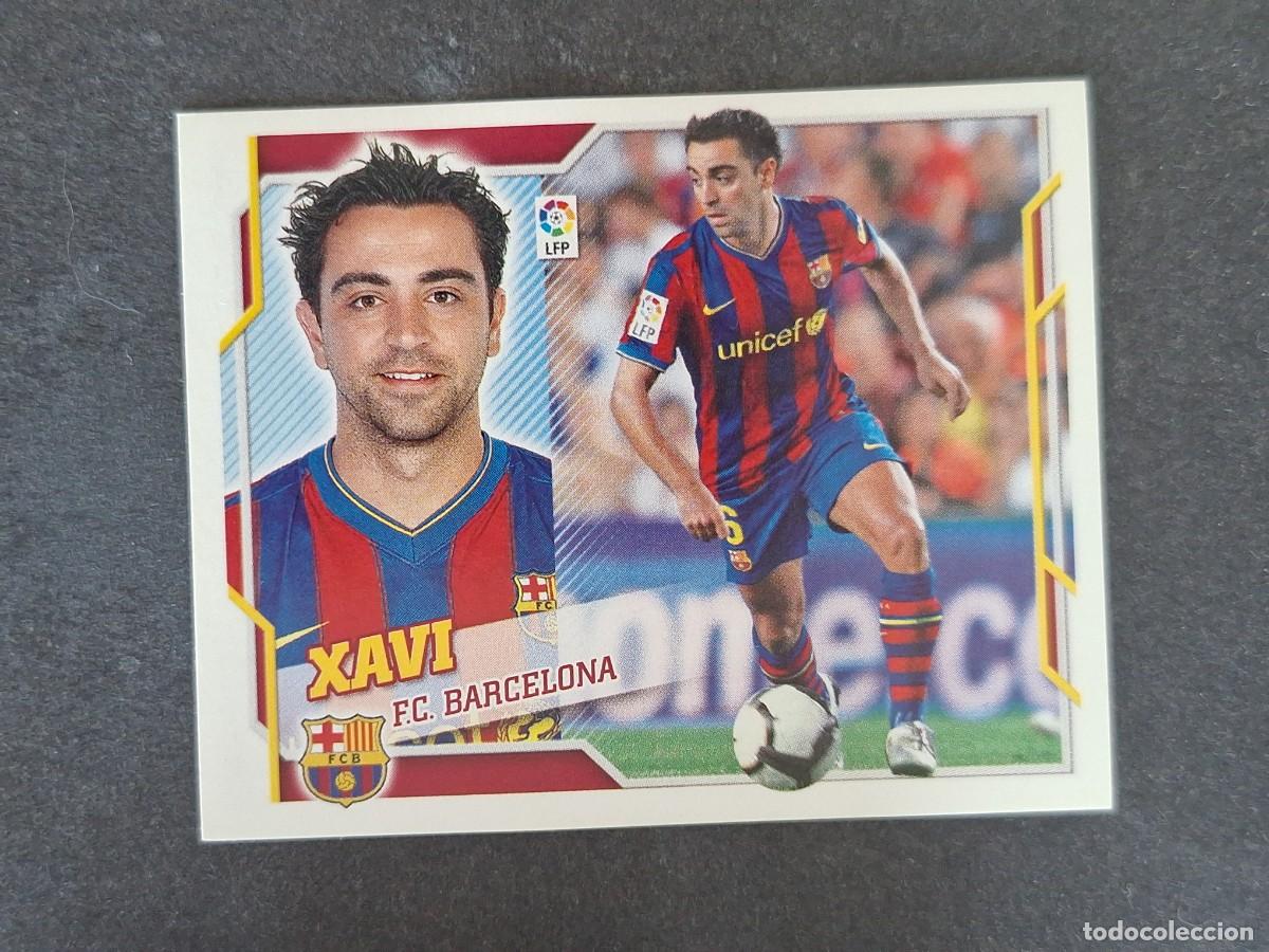 Cromos de f&uacute;tbol: L4 XAVI F. C. BARCELONA LIGA ESTE 2010 2011 10 11 NUNCA PEGADO SIN PEGAR