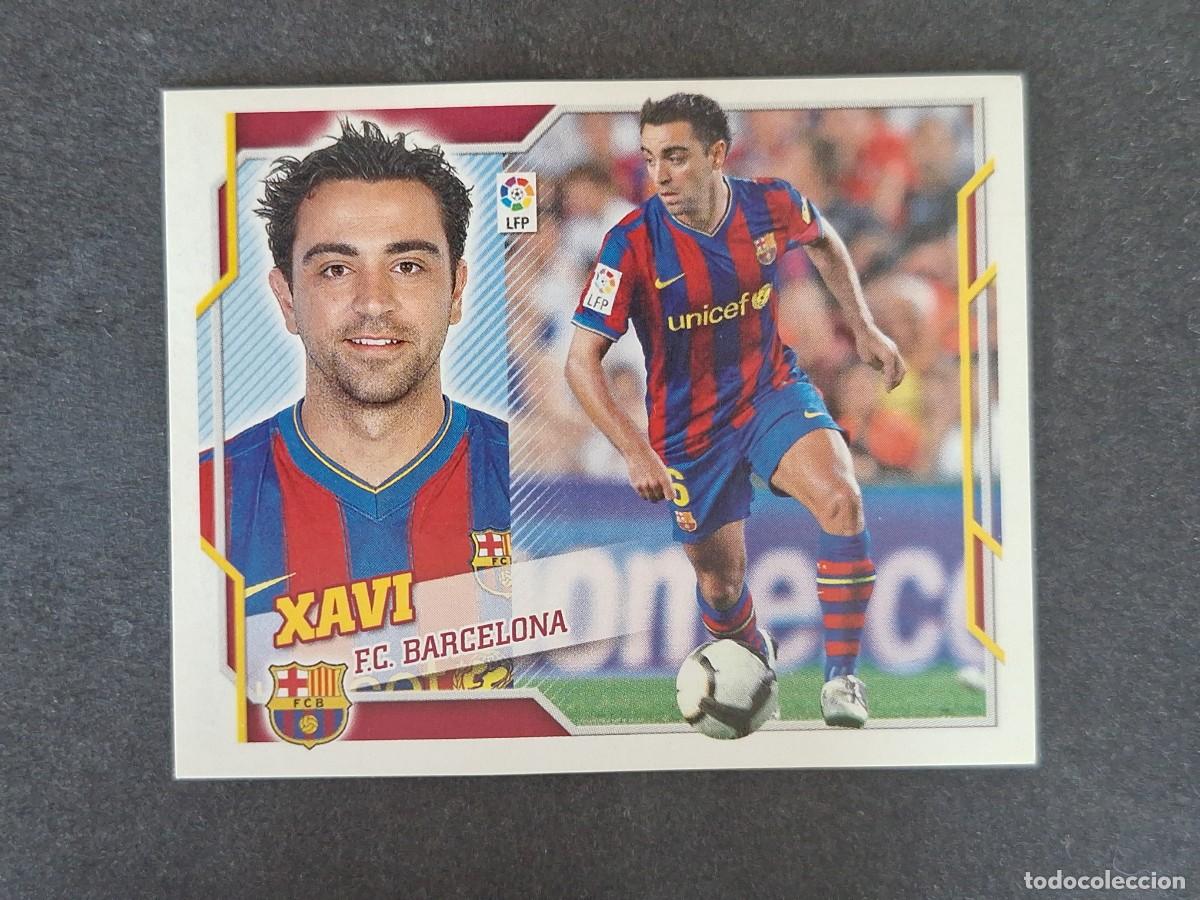 Cromos de f&uacute;tbol: L4 XAVI F. C. BARCELONA LIGA ESTE 2010 2011 10 11 NUNCA PEGADO SIN PEGAR