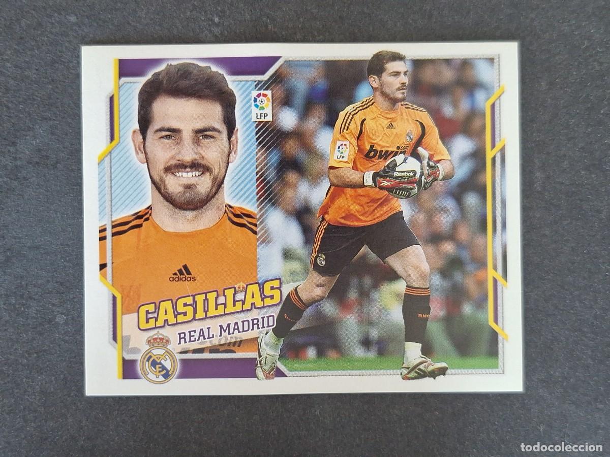 Cromos de f&uacute;tbol: L4 CASILLAS REAL MADRID LIGA ESTE 2010 2011 10 11 NUNCA PEGADO SIN PEGAR