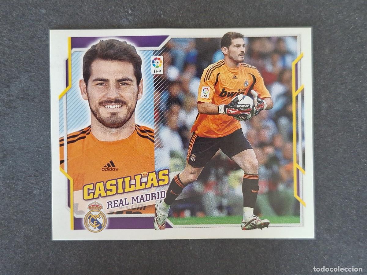 Cromos de f&uacute;tbol: L4 CASILLAS REAL MADRID LIGA ESTE 2010 2011 10 11 NUNCA PEGADO SIN PEGAR