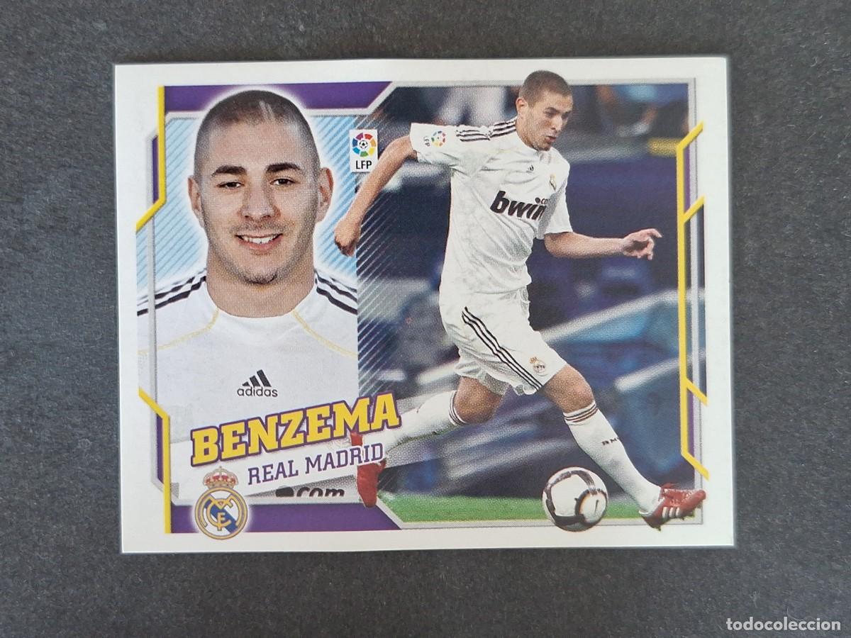 Cromos de f&uacute;tbol: L4 BENZEMA REAL MADRID LIGA ESTE 2010 2011 10 11 NUNCA PEGADO SIN PEGAR