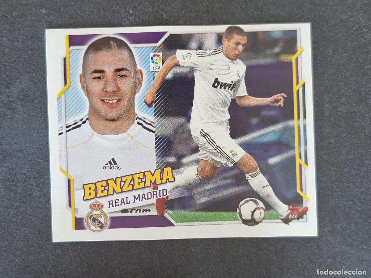 Cromos de f&uacute;tbol: L4 BENZEMA REAL MADRID LIGA ESTE 2010 2011 10 11 NUNCA PEGADO SIN PEGAR