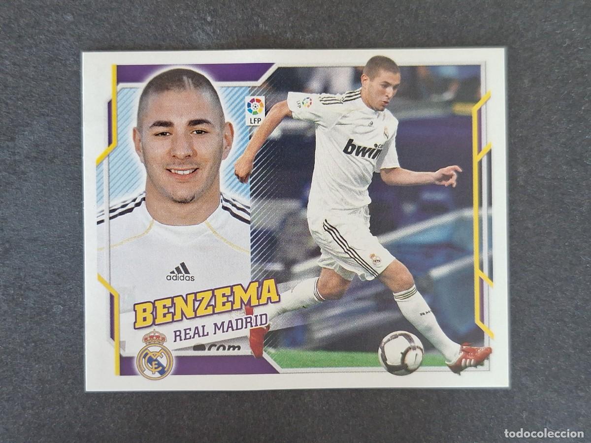 Cromos de f&uacute;tbol: L4 BENZEMA REAL MADRID LIGA ESTE 2010 2011 10 11 NUNCA PEGADO SIN PEGAR