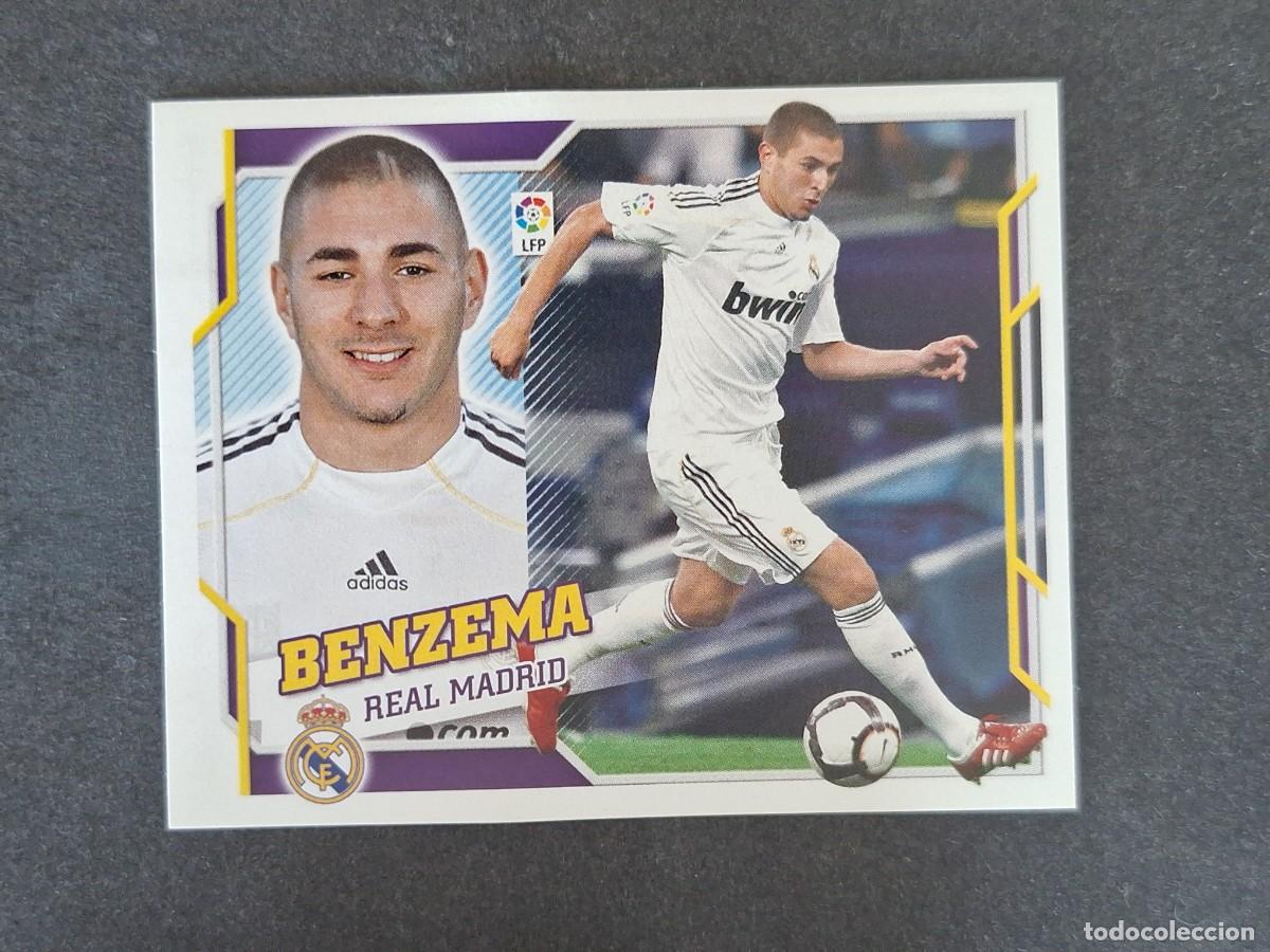 Cromos de f&uacute;tbol: L4 BENZEMA REAL MADRID LIGA ESTE 2010 2011 10 11 NUNCA PEGADO SIN PEGAR