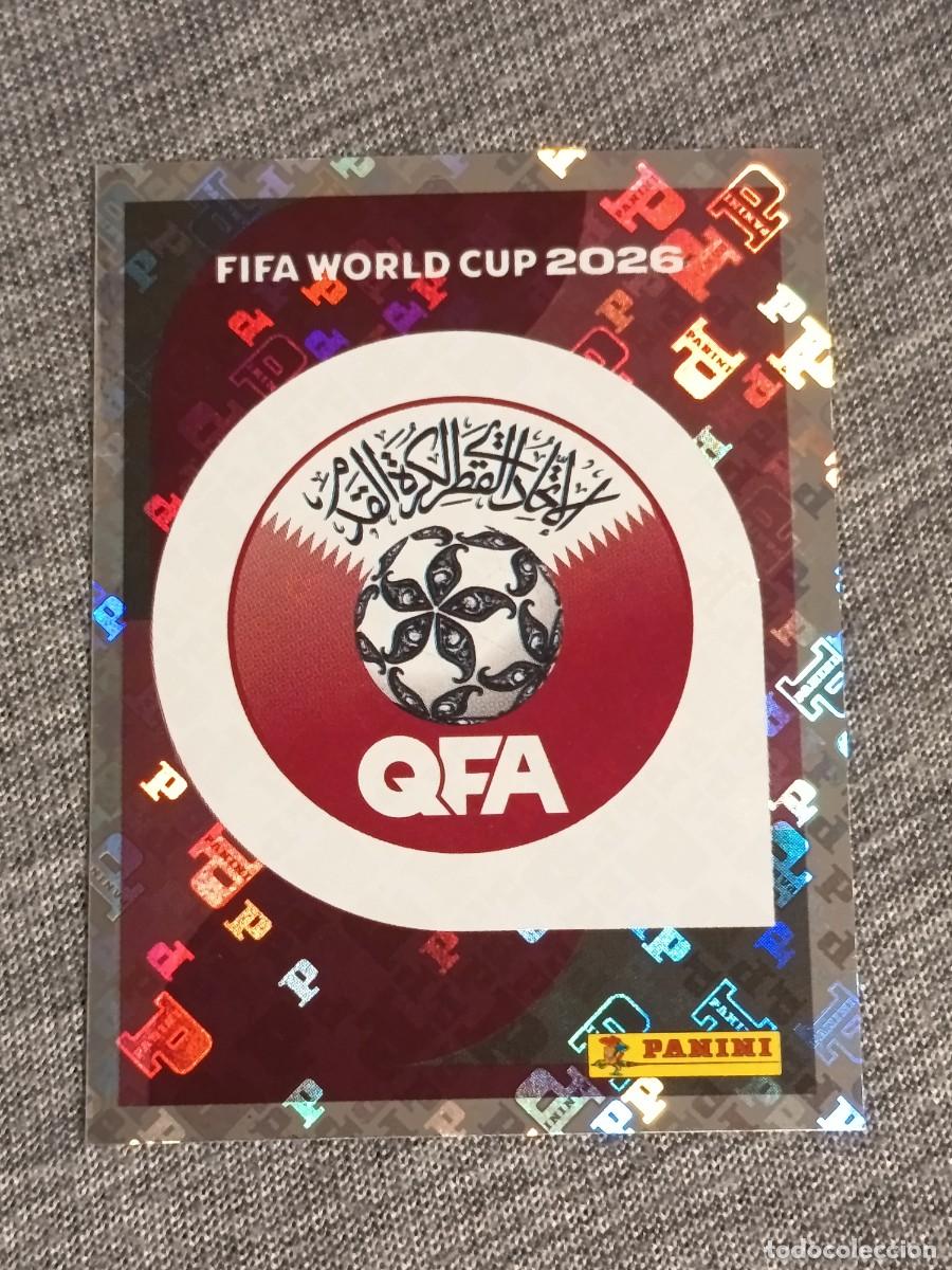 Fu&szlig;ball-Sticker: ESCUDO QATAR QAT 1 STICKER MUNDIAL 2026 PANINI FIFA WORLD CUP NUEVO