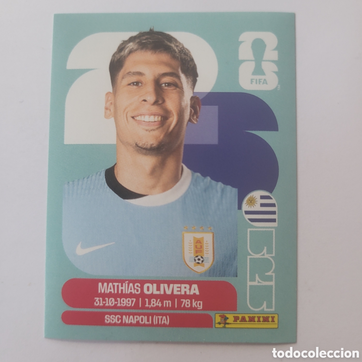 Fu&szlig;ball-Sticker: URU 7 Mathias Olivera [Sticker] / FIFA World Cup 2026